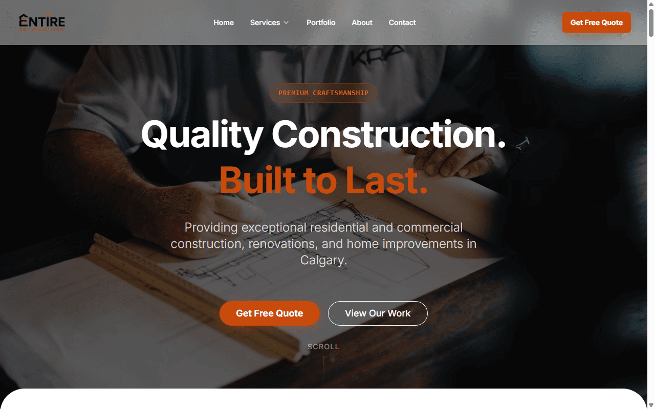 Entire Construction Ltd — Commercial Contracting & Project Lifecycle Platform
