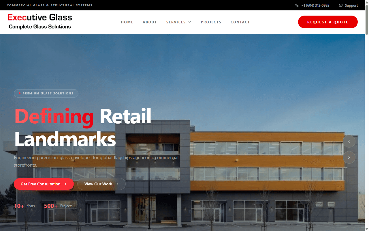 Executive Glazing — Architectural Glass & Commercial Glazing Engineering Showcase