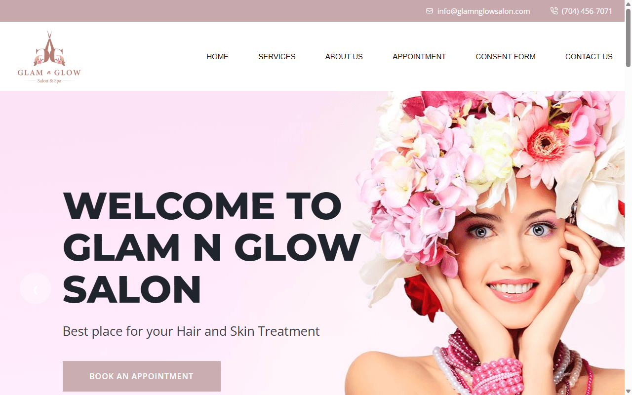 Glam n Glow Salon & Spa — Aesthetics Lounge & Mobile Stylist Booking Platform